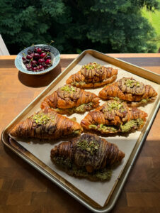 Dubai Chocolate Cookie Croissants